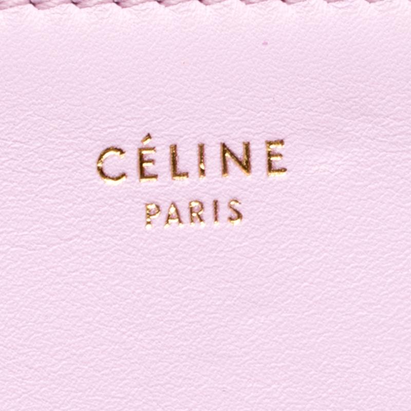 Celine Lilac/Orange Leather Clutch 4