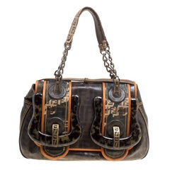 Vintage Fendi Handbags And Purses 659 For At 1stdibs Fendi Brown Zucca Coated Canvas B Bag
