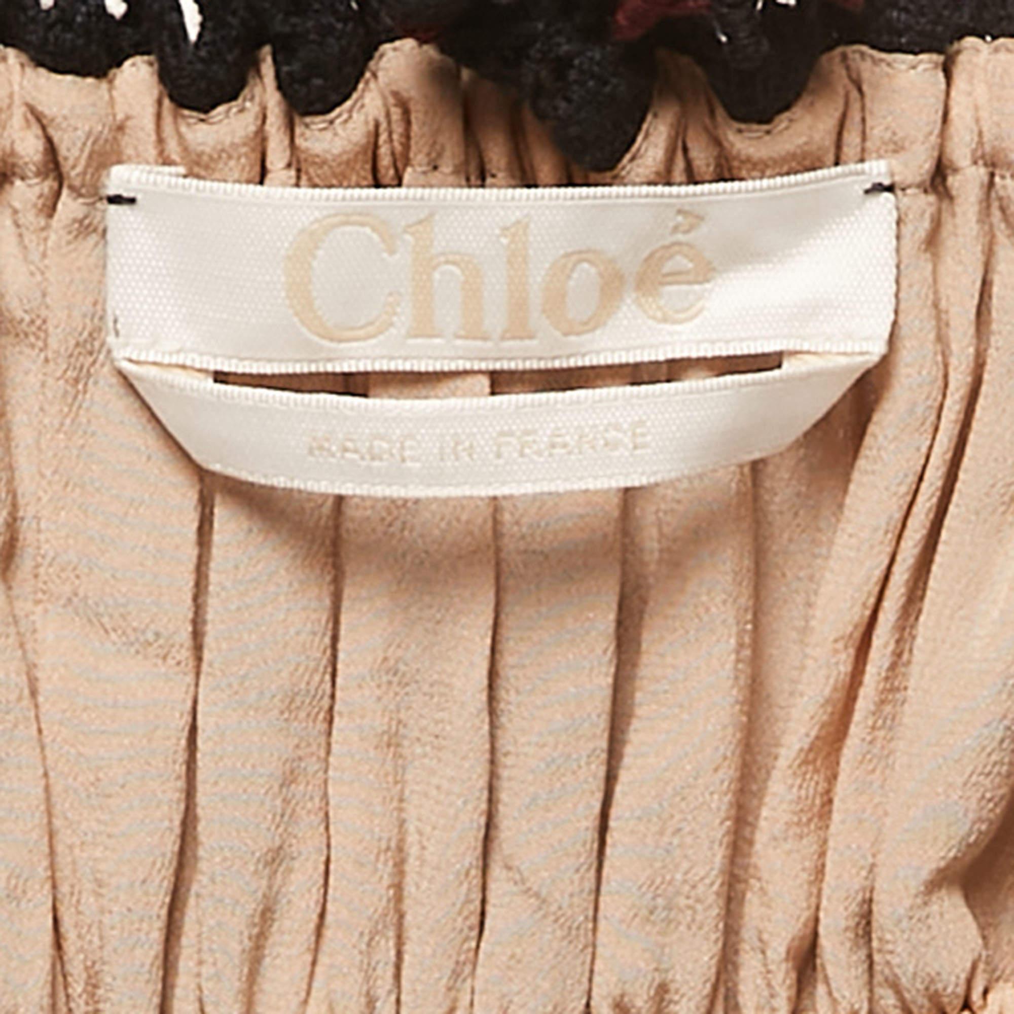 Chloe - Mini-robe en coton et soie - Bleu marine Neuf - En vente à Dubai, Al Qouz 2