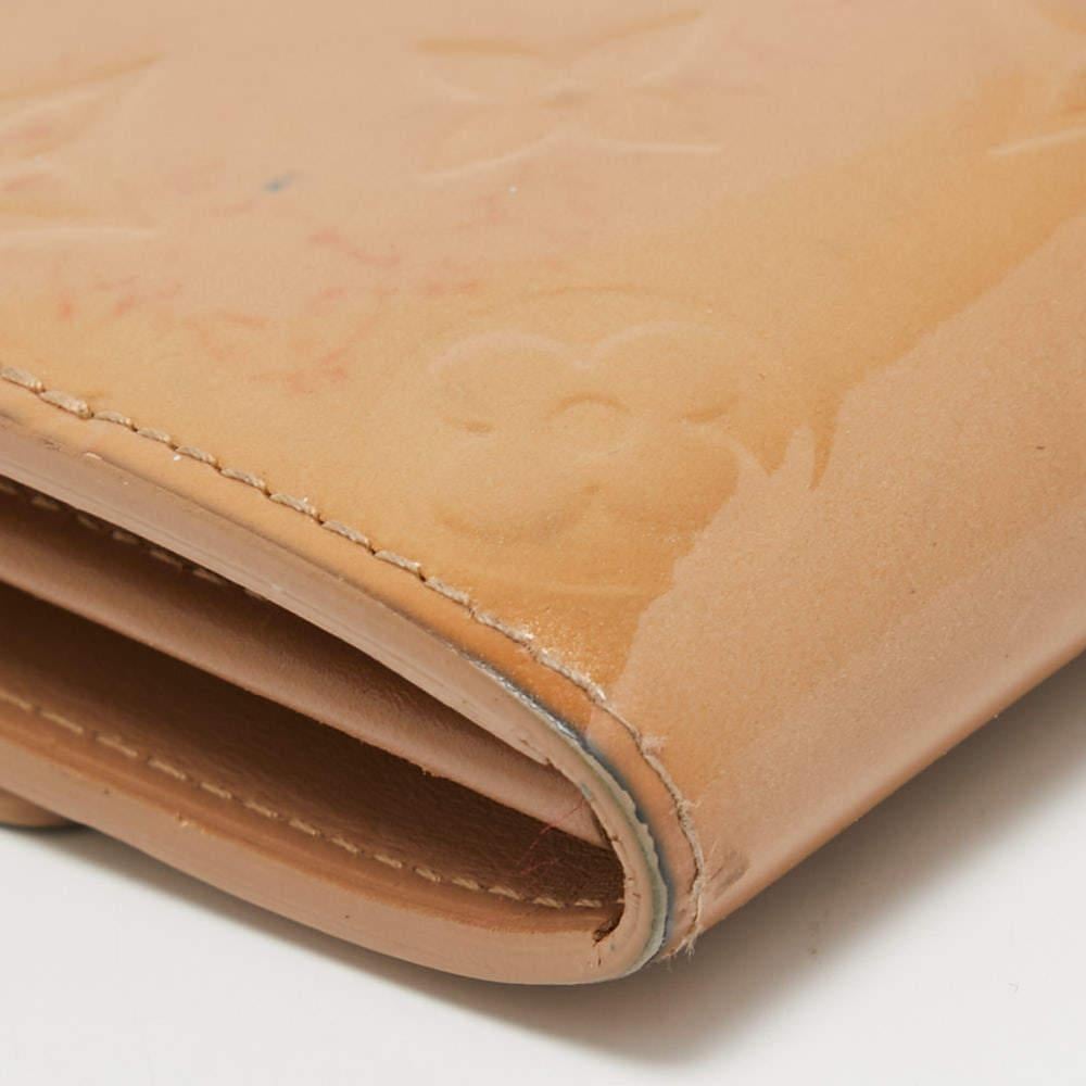 Cartera Louis Vuitton Noisette Monogram Vernis Sarah en venta 1