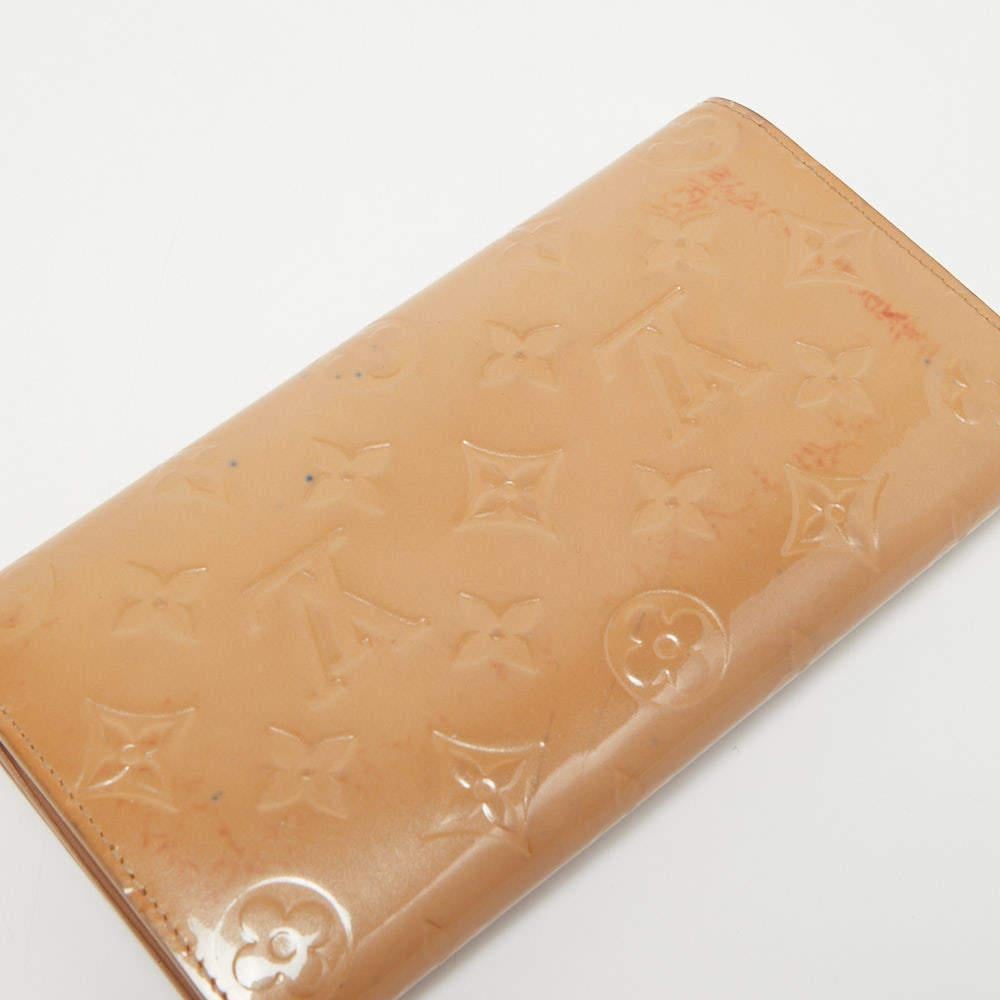 Cartera Louis Vuitton Noisette Monogram Vernis Sarah en venta 2