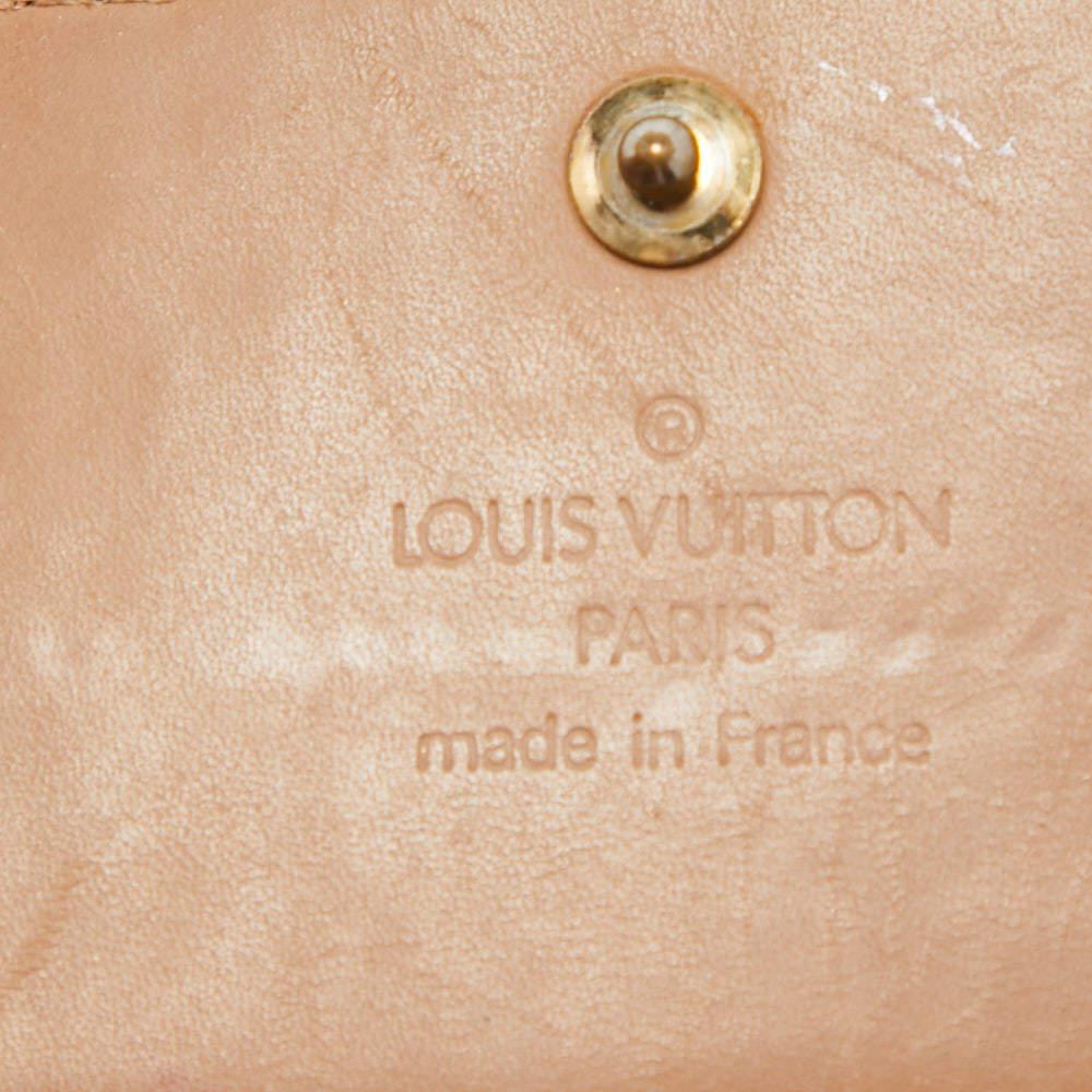 Cartera Louis Vuitton Noisette Monogram Vernis Sarah en venta 8
