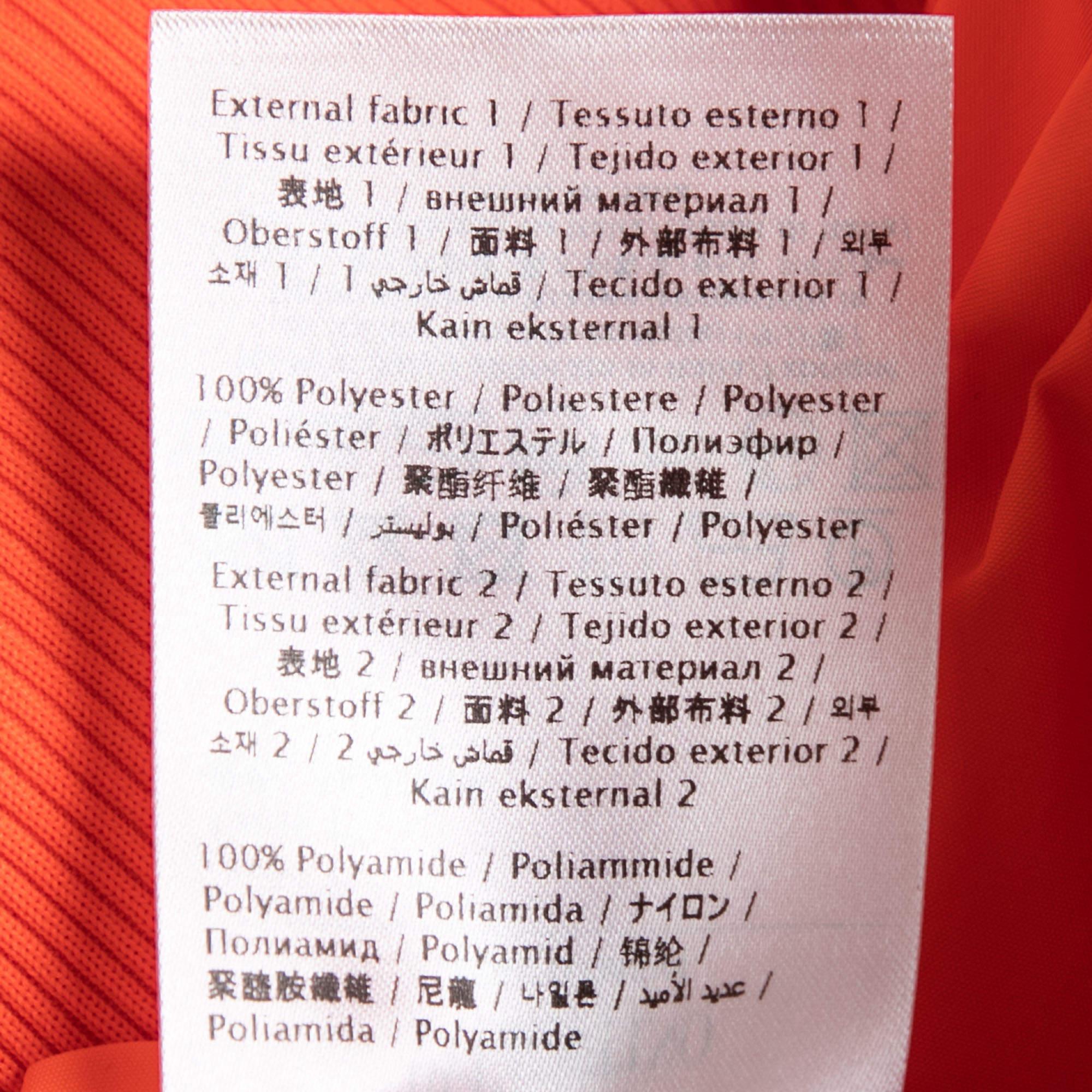 RED Valentino The Black Tag Arancione neon Taffeta Zip Front Hooded Coat S In condizioni Nuovo in vendita a Dubai, Al Qouz 2
