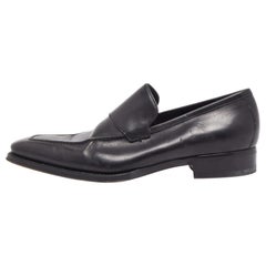 Gucci Mocassini Penny Web in pelle nera misura 41.5