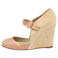 Christian Louboutin Pumps Cordocou in vernice beige Taglia 38
