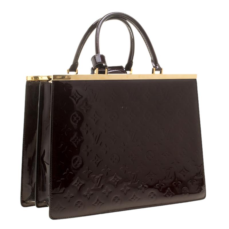 Louis Vuitton Amarante Monogram Vernis Deesse GM Bag In Good Condition In Dubai, Al Qouz 2