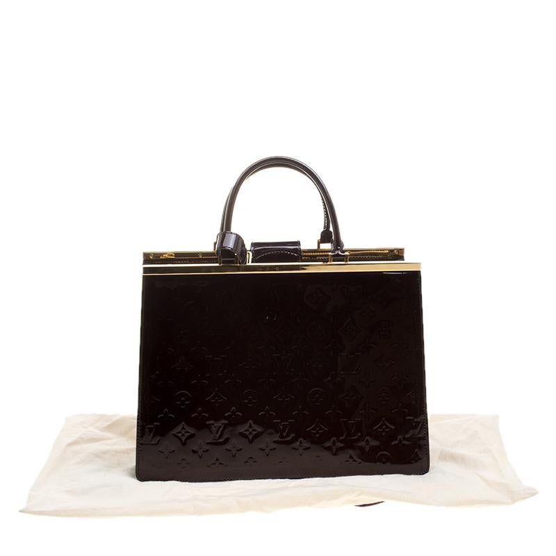 Louis Vuitton Amarante Monogram Vernis Deesse GM Bag 5