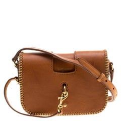Saint Laurent Brown Leather Charlotte Toy Crossbody Bag
