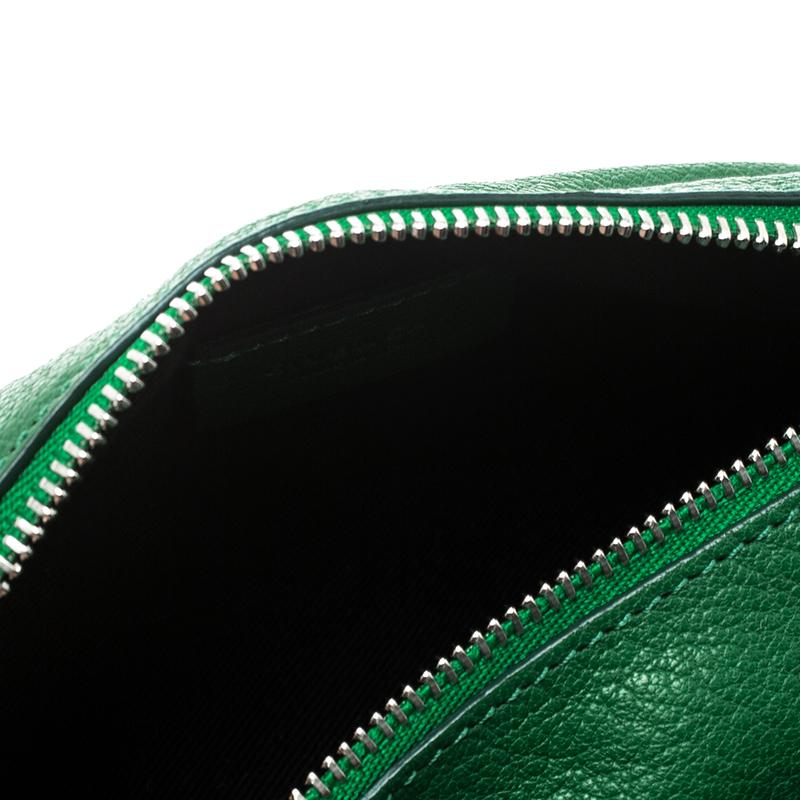Givenchy Green Leather Pandora Clutch 6