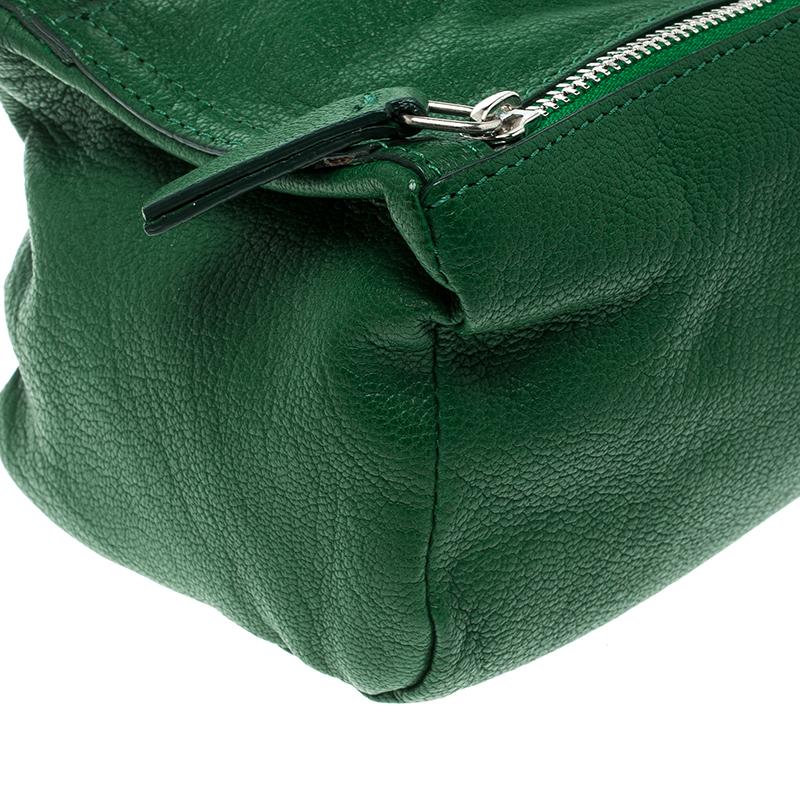 Givenchy Green Leather Pandora Clutch 4