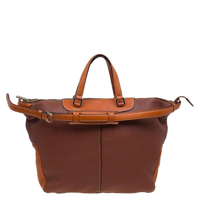 Tod's Two Tone Leather Tote
