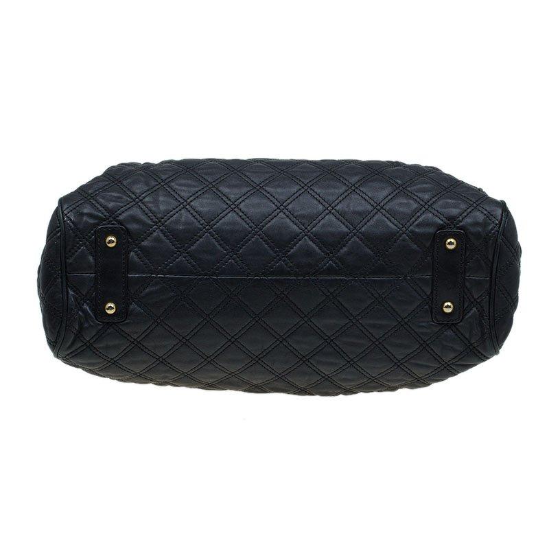 Marc Jacobs Black Quilted Leather Stam Satchel 3