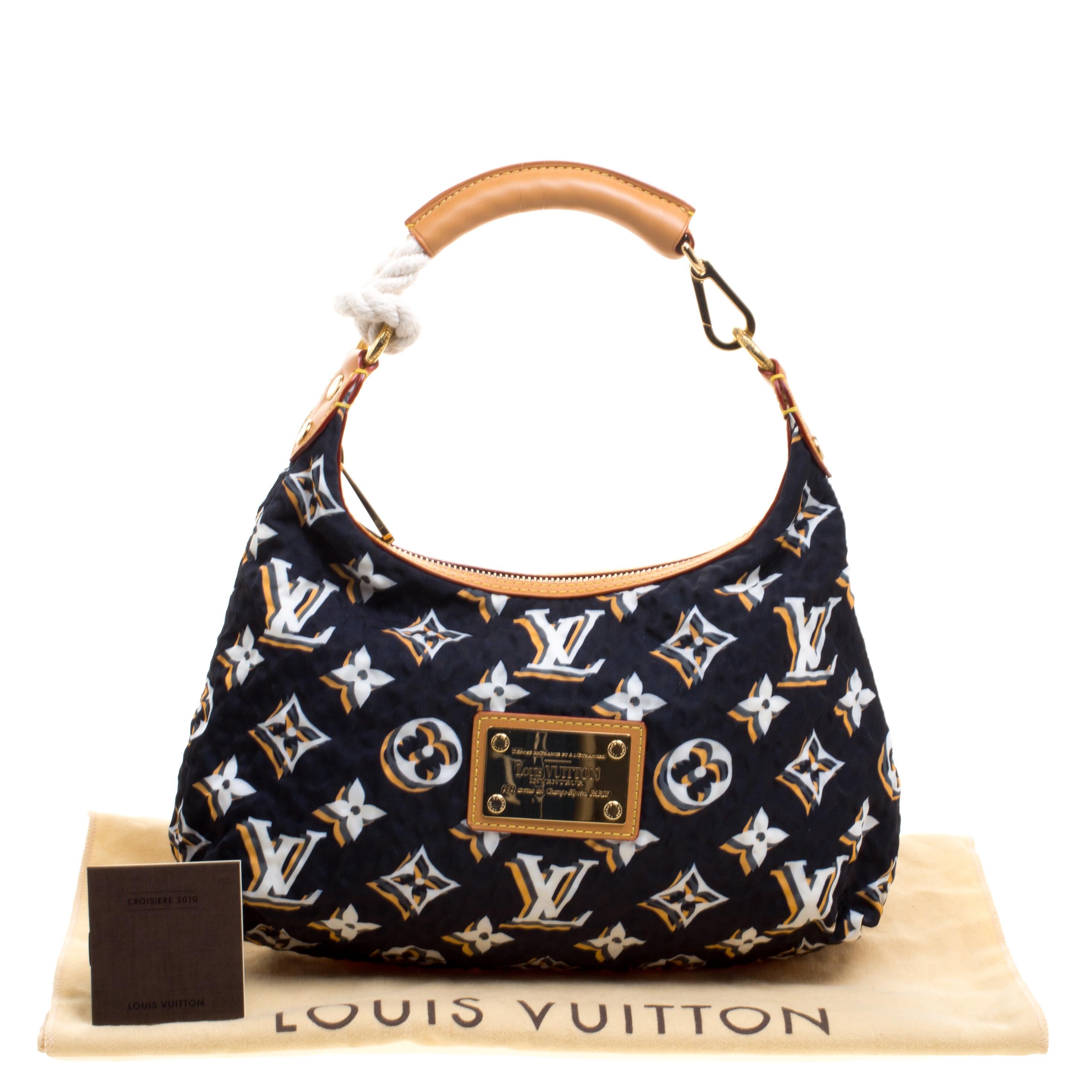 Louis Vuitton Navy Blue Monogram Fabric Limited Edition Bulles PM Bag 4