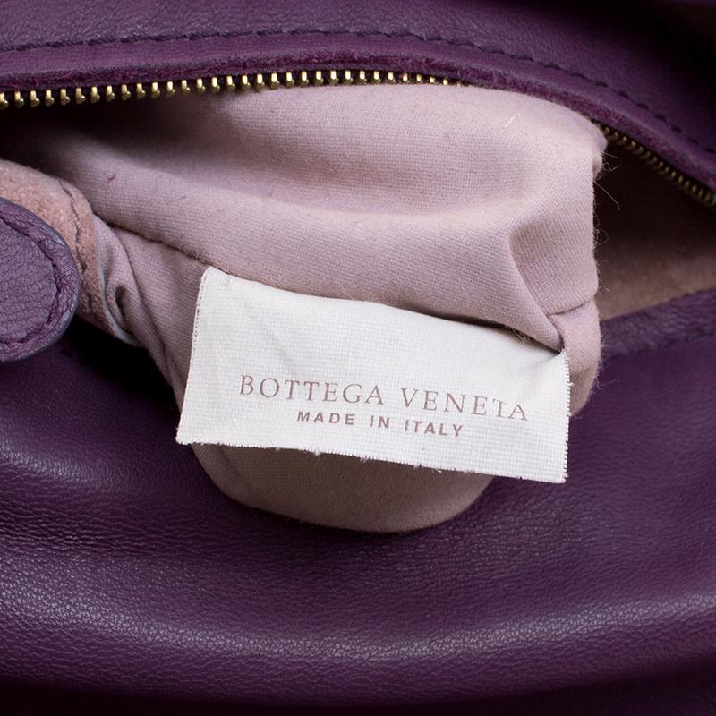 Bottega Veneta Purple Intrecciato Leather Flap Shoulder Bag 2