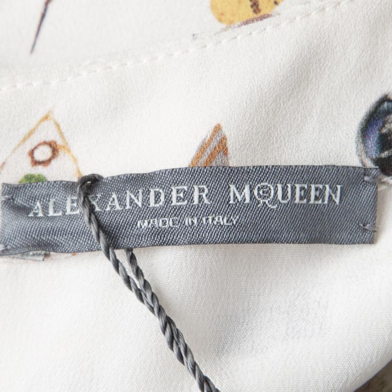 Alexander McQueen Colorblock Obession Print Twist Front Dress S 1
