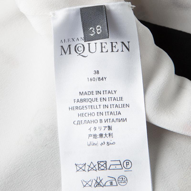 Alexander McQueen Colorblock Obession Print Twist Front Dress S 2