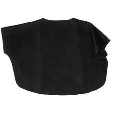 Prada Black Angora & Mink Poncho
