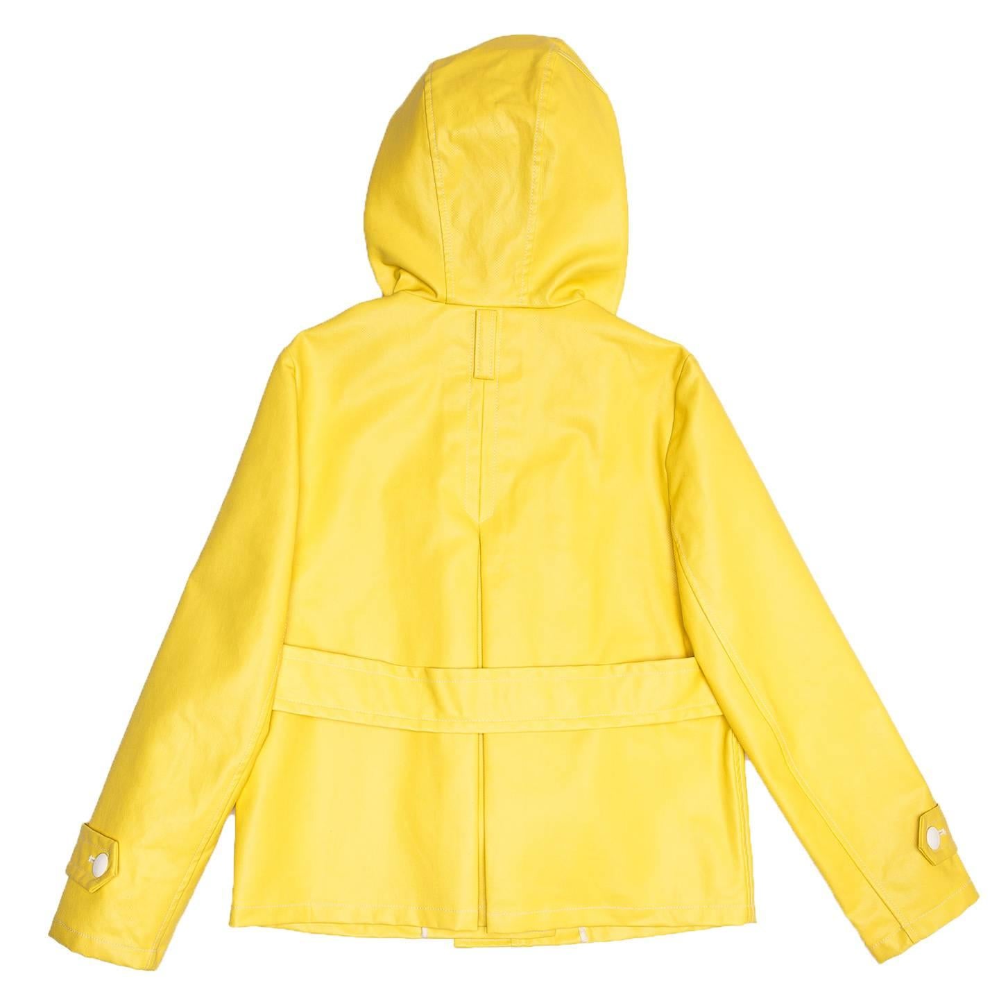 Phillip Lim Bright Yellow Sailor Slicker In New Condition For Sale In Brooklyn, NY