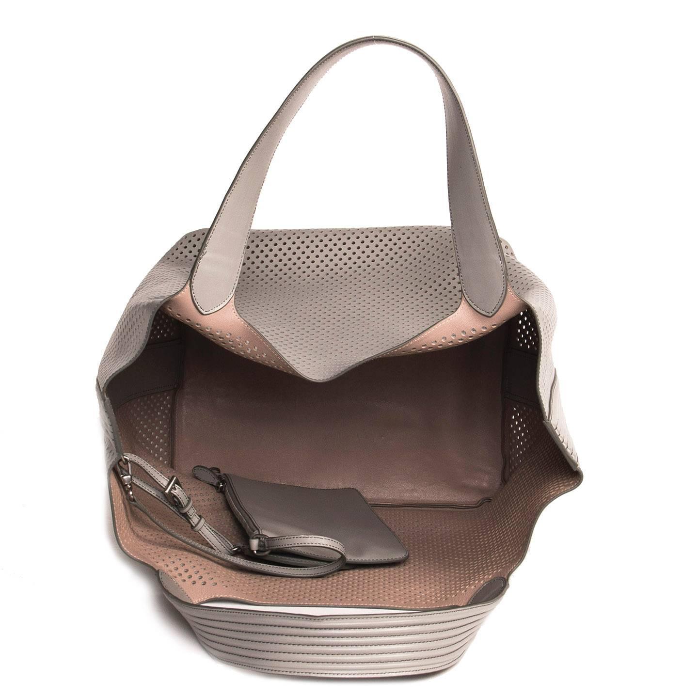 Gray Alaïa Grey Large Tote Bag