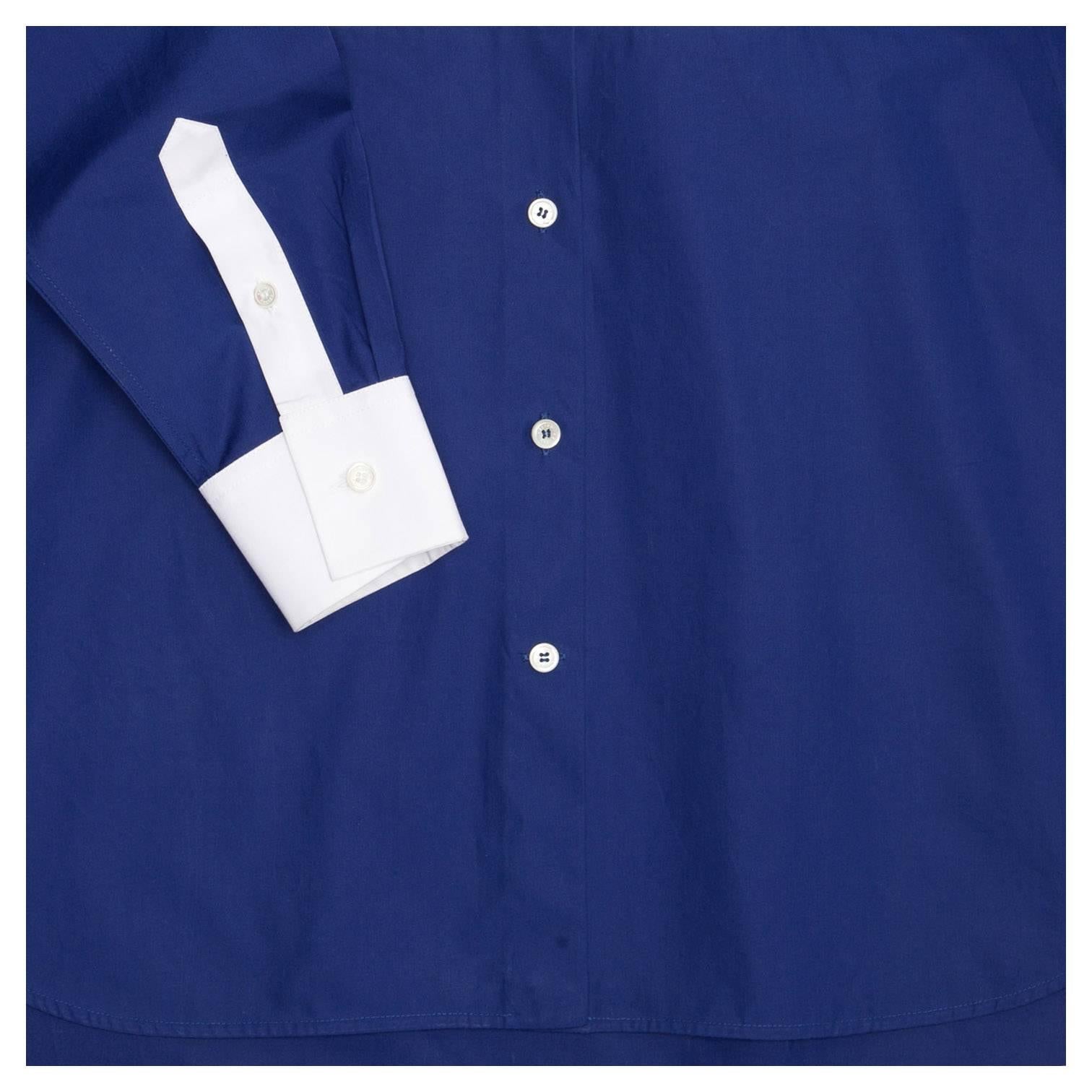 Purple Celine Blue & White Cotton Shirt For Sale