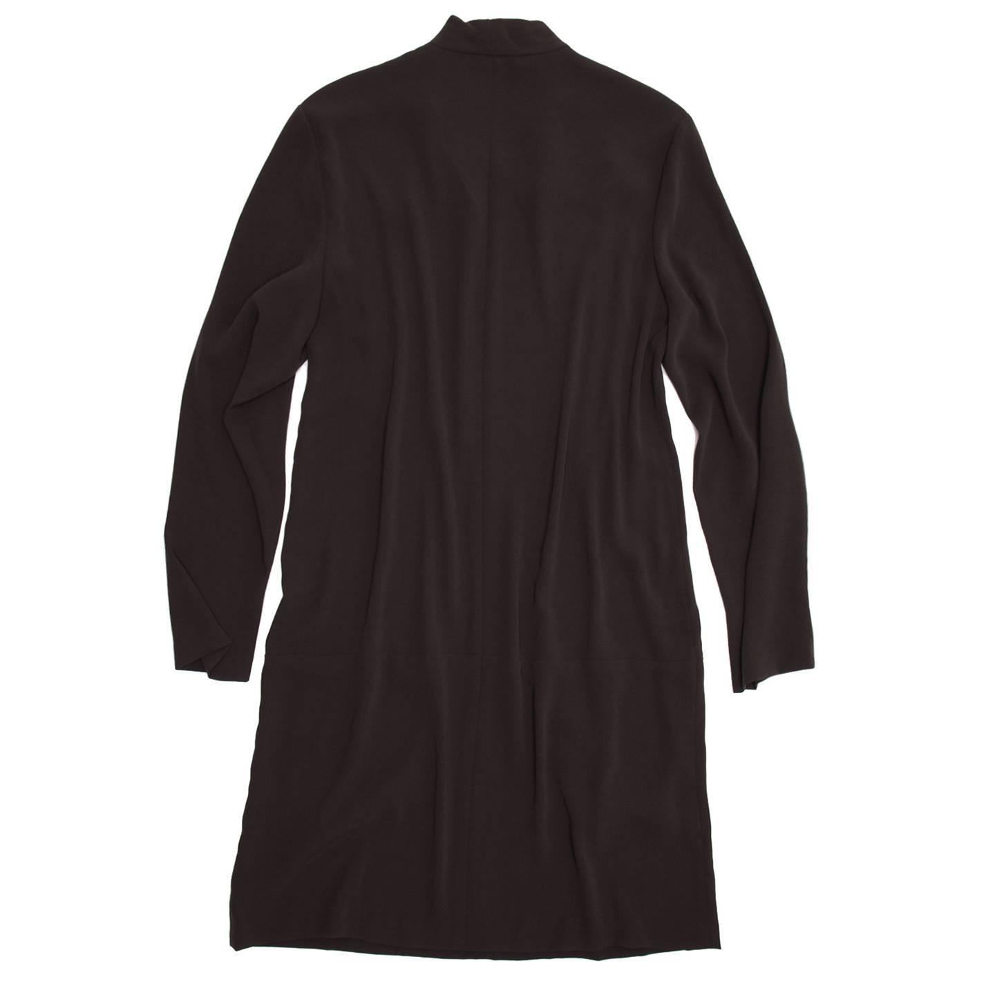 Black The Row Grey Drop Waist Dress For Sale