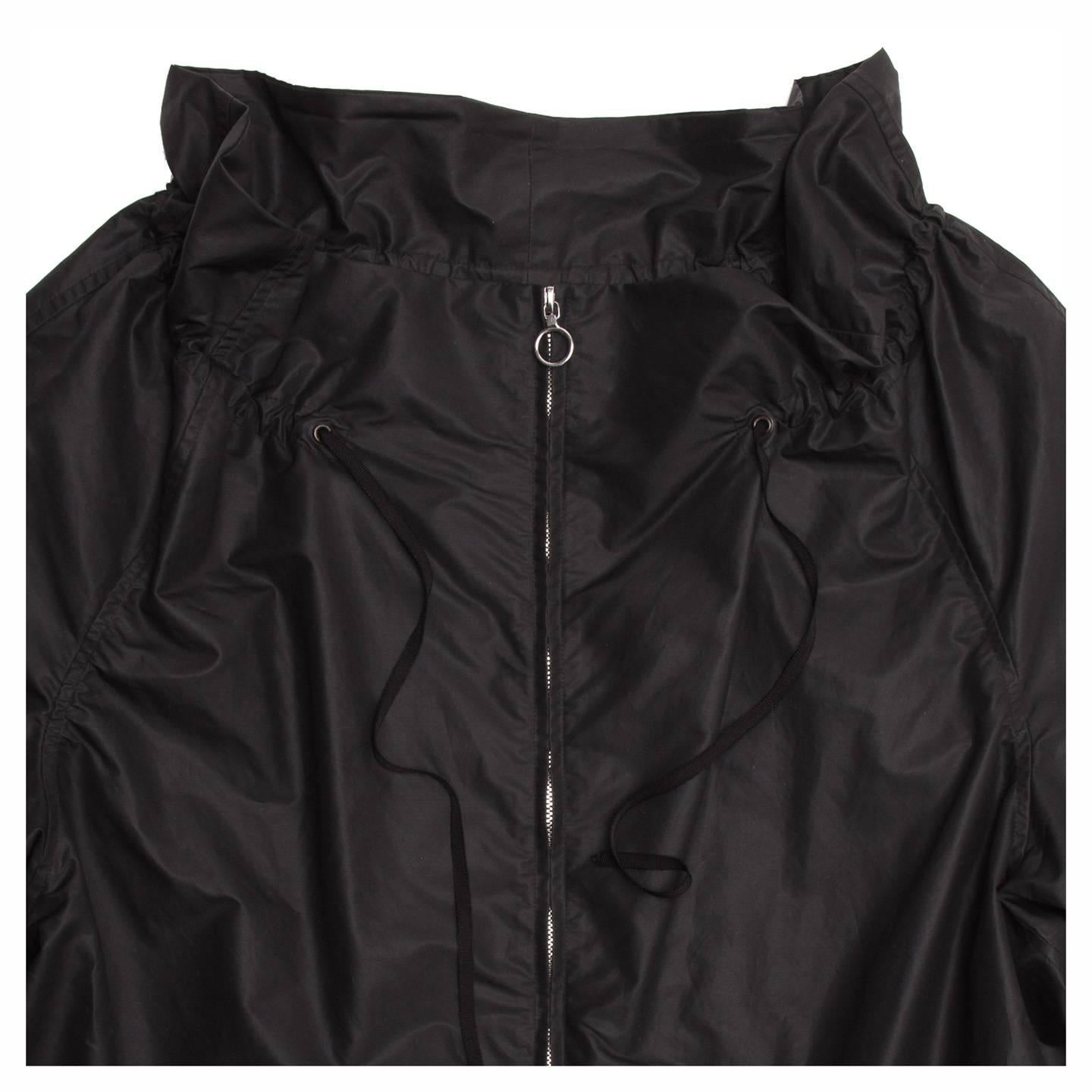 Women's Lanvin Black Nylon Raincoat