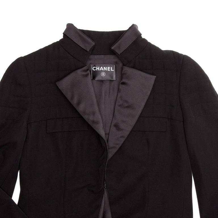 Chanel Black Tuxedo Jacket With Tails For Sale at 1stDibs | chanel ...