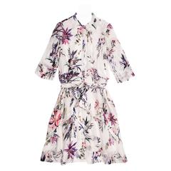 Christian Lacroix Multicolor Floral Shirt Dress 8