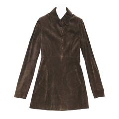Alaïa Grey Brown Suede Jacket 3