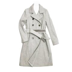 Jil Sander Grey Cashmere Trench Coat 5