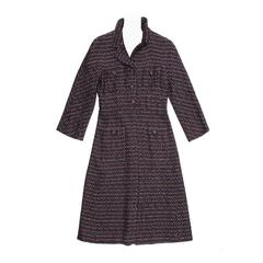 Chanel Multicolor Herringbone Tweed Coat 3