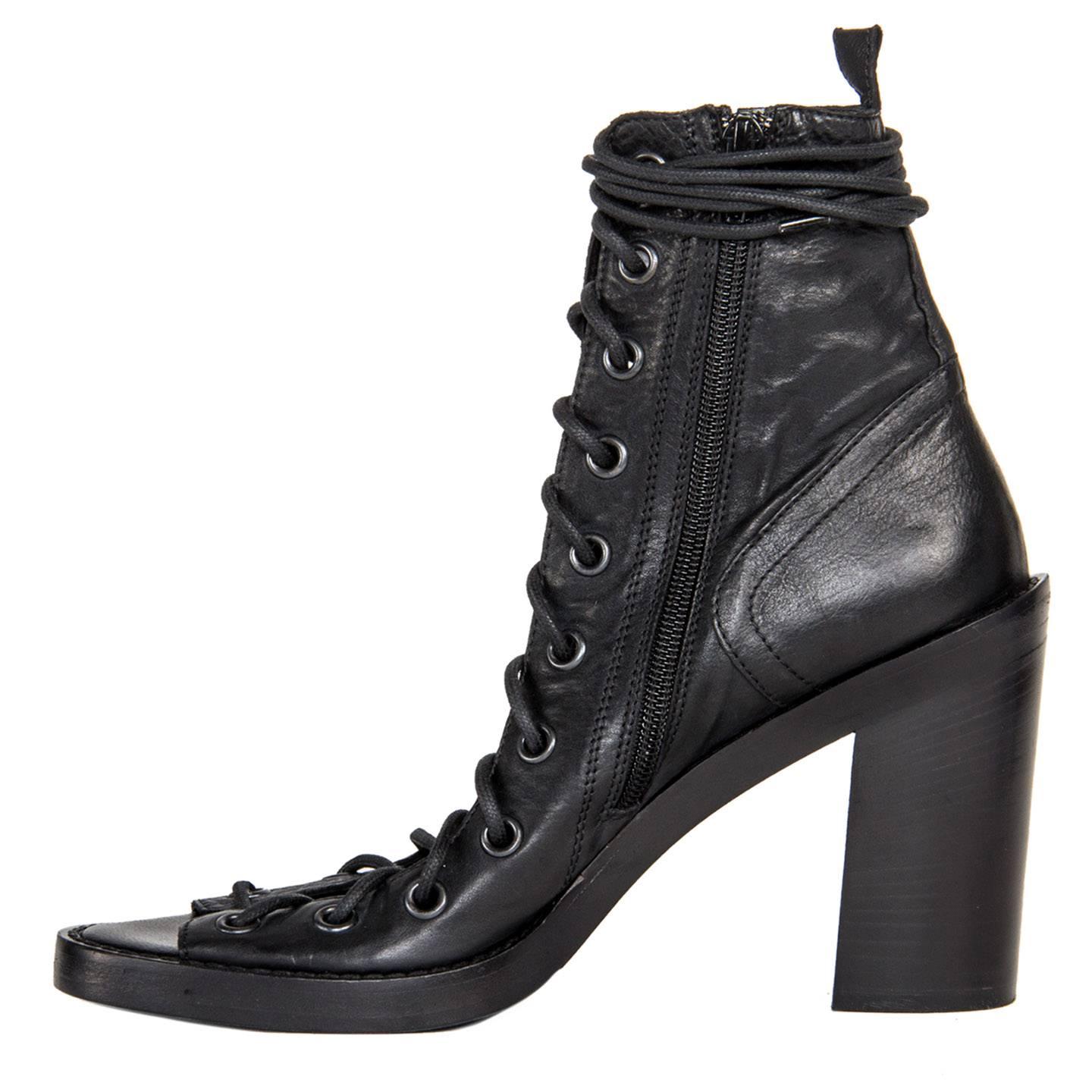 ann demeulemeester lace up