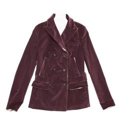 Prada Burgundy Corduroy Blazer