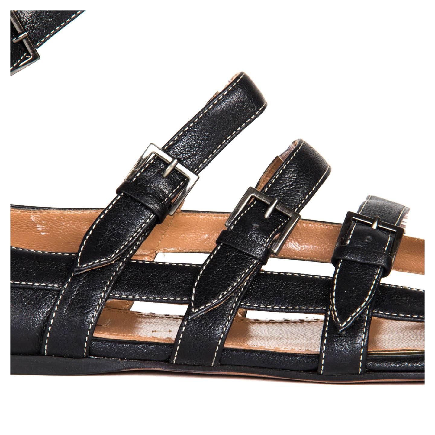 Women's Alaïa Black Gladiator Sandals  For Sale