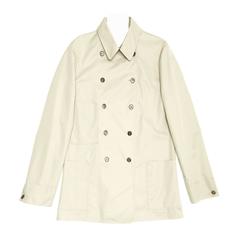 Jil Sander Ecru Double Breasted Raincoat