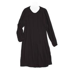 Prada Black Silk Long Sleeve Dress