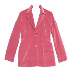 Jil Sander Pink Velvet Blazer 9