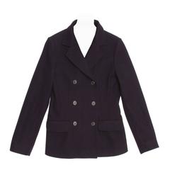 Jil Sander Navy Wool Double Breasted Jacket 9