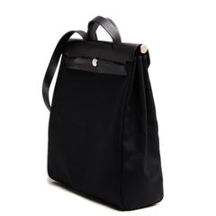 Hermès Black Canvas 2 in 1 Herbag
