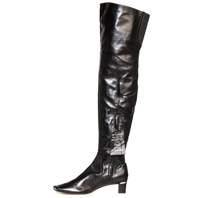 Marni Black Thigh High Boots For Sale at 1stDibs | marni knee high boots