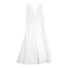 Jil Sander White Cotton Wrap Dress 3