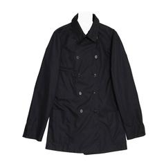Jil Sander Navy Double Breasted Raincoat