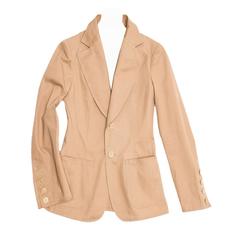 Junya Watanabe Tan Cotton Fitted Blazer