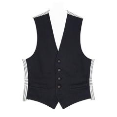 Thom Browne Navy Blue Mackintosh Vest