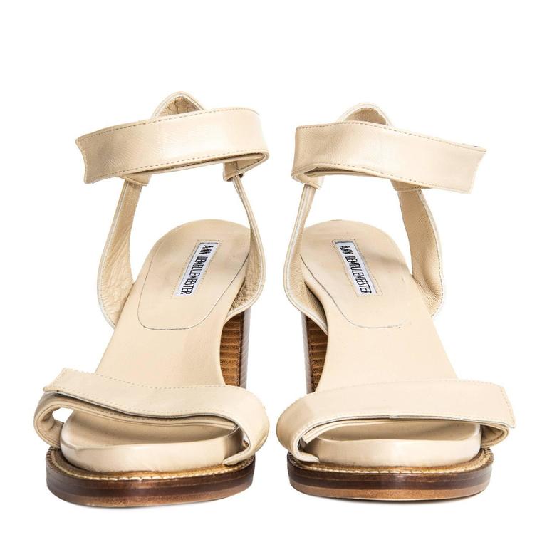 beige velcro sandals