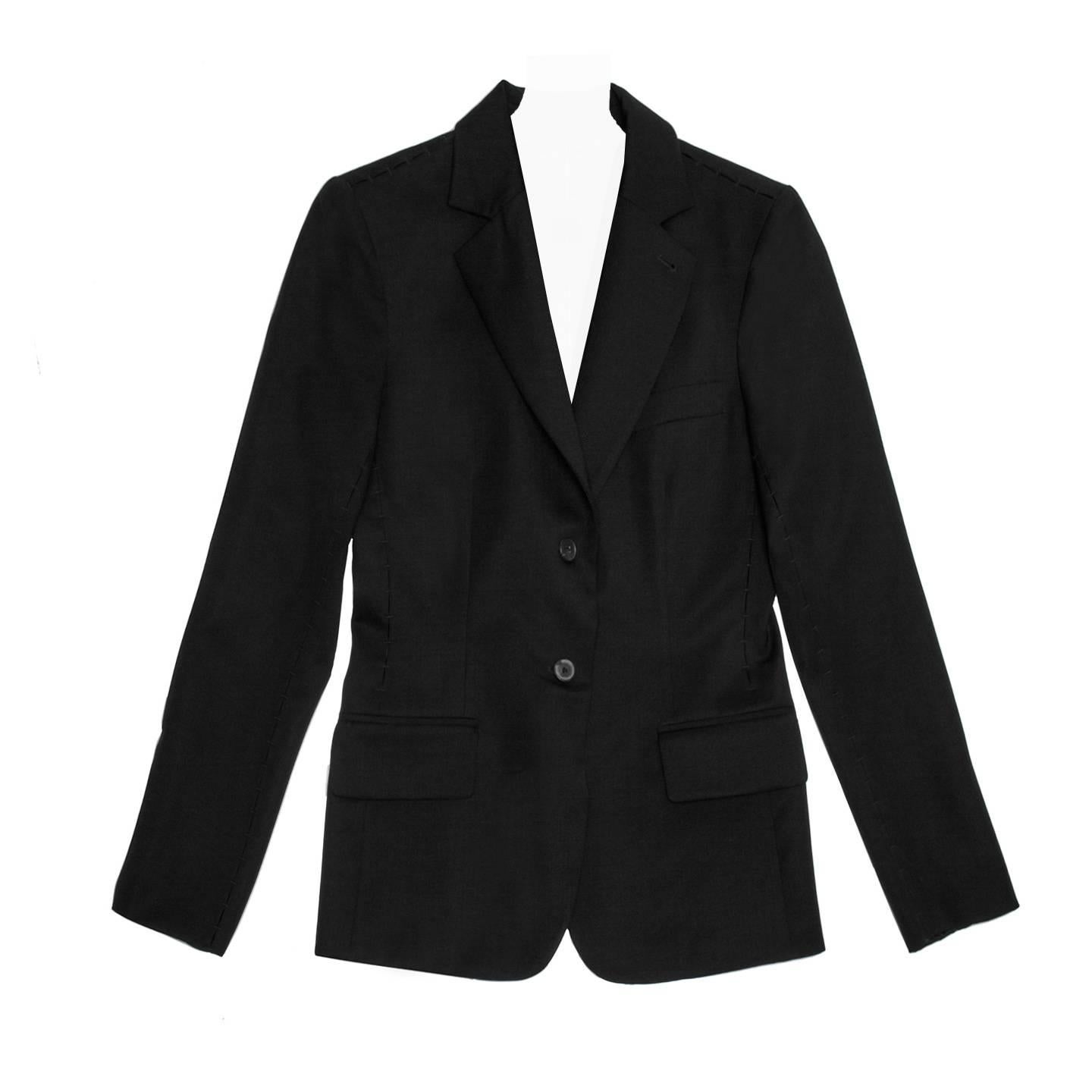 ysl blue blazer