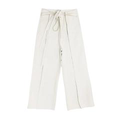 Comme des Garçons Ivory Thick Cotton Gaucho Pants 1