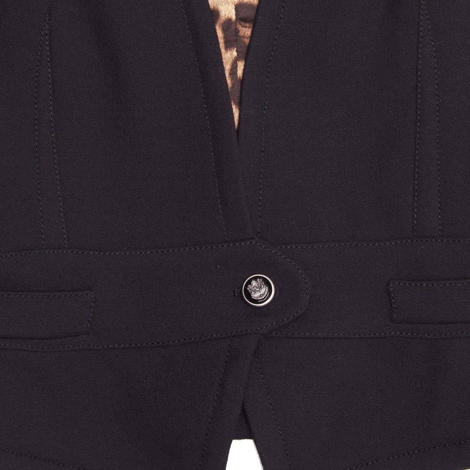 Women's Dolce & Gabbana Navy Wool Vest For Sale