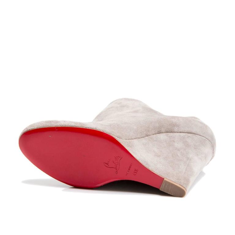 louboutin wedge booties