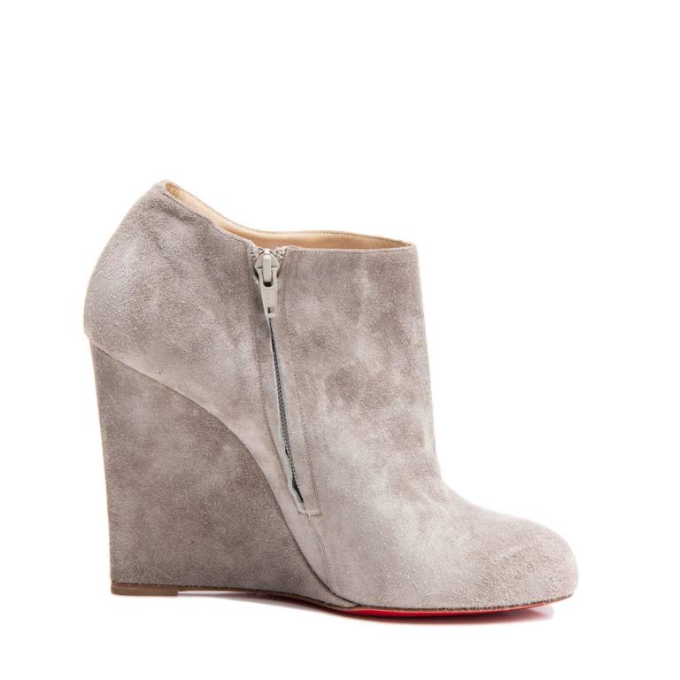 louboutin grey suede